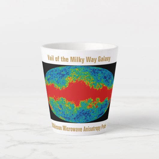 Melkweg Galaxy Veil Over WMAP Universe Latte Mok (Voorkant)