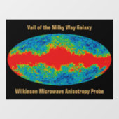 Melkweg Galaxy Veil Over WMAP Universe Raamsticker (Vel)