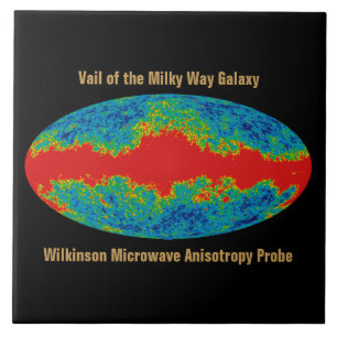 Melkweg Galaxy Veil Over WMAP Universe Tegeltje