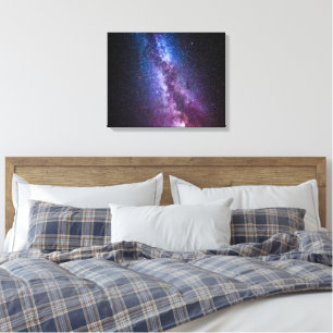 Melkweg heldere kleuren canvas afdruk