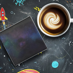 Melkweg kosmische nevel glazen onderzetter