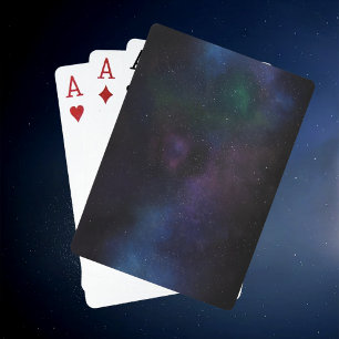Melkweg kosmische nevel pokerkaarten