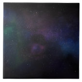 Melkweg kosmische nevel tegeltje (Voorkant)