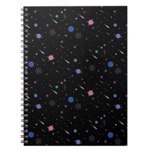 Melkweg Maan sterren, Nachtelijke hemel, Astronomi Notitieboek