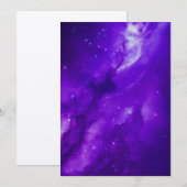 Melkweg met sterren in de ruimte kaart (Voorkant / Achterkant)