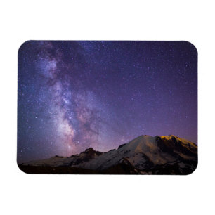 Melkweg & Mt. Rainier Staat Washington Magneet