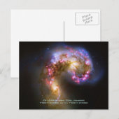 Melkwegen samenvoegen - de Antennae sterrenstelsel Briefkaart (Voorkant / Achterkant)