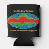 Melkwegstelsel Sluier over WMAP heelal Blikjeskoeler (Achterkant)