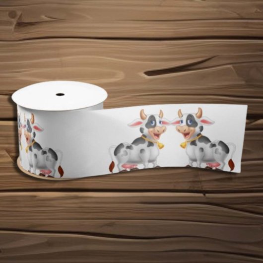 Melkzuur Koe Satin Ribbon Lint