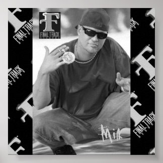 Melkzwart/wit poster