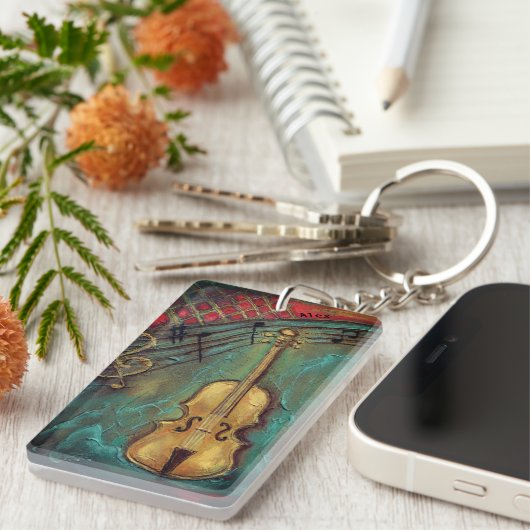 Mello Cello , dubbelzijdige Sleutelhanger (Voorkant Rechts)