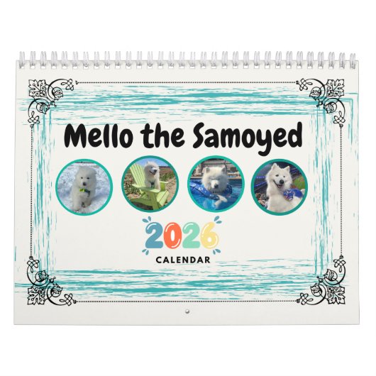 Mello the Samoyed 2026 Calendar Kalender (Hoes)