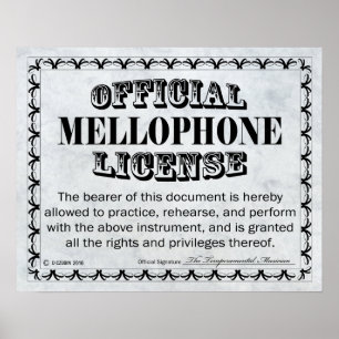 Mellophone Licentie Poster