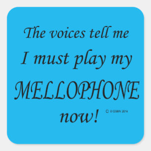 Mellophone Voices zegt dat hij de Sticker moet spe