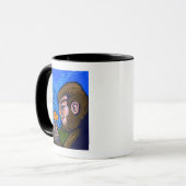 Mellow Bigfoot avec une tasse de fleurs (Devant gauche)