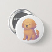 Mellow Cockapoo knop Ronde Button 5,7 Cm (Voorkant /achterkant)