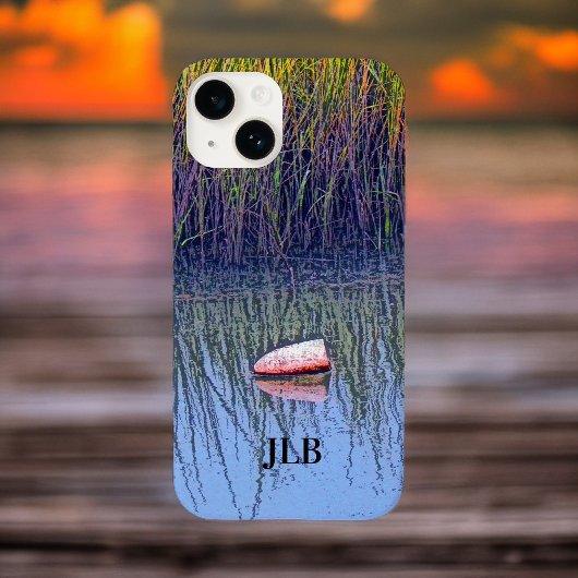 Mellow Line Marsh Boat Float in Marsh Grass Case-Mate iPhone Case