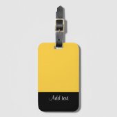 Mellow Yellow Sjabloon Bagagelabel (Voorkant (verticaal))