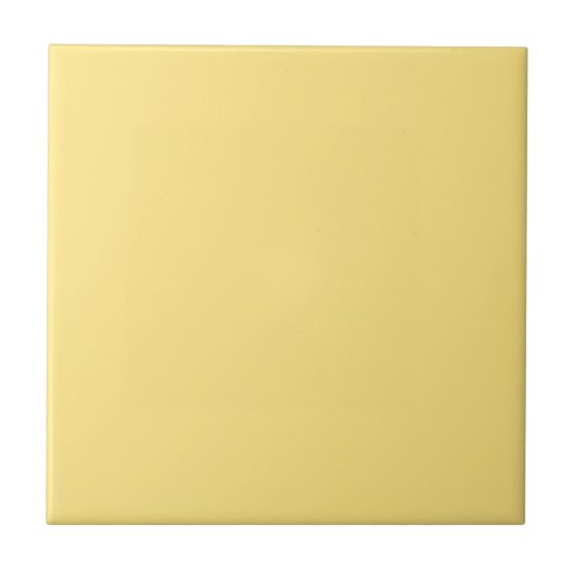 Mellow Yellow Solid Color Tile Tegeltje (Voorkant)