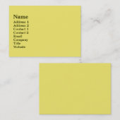 Mellow Yellow Visitekaartje (Voorkant / Achterkant)