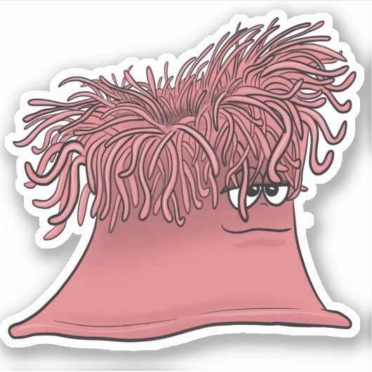 Mellow zee anemone sticker (Voorkant)