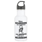 Melodeons verboden waterfles  (Voorkant)