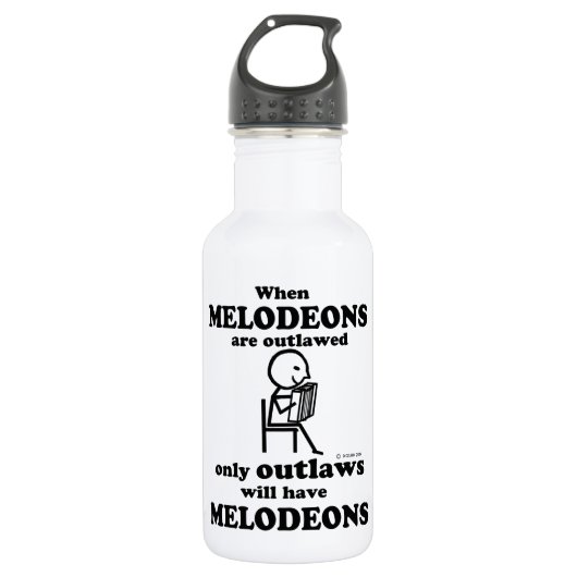 Melodeons verboden waterfles  (Voorkant)
