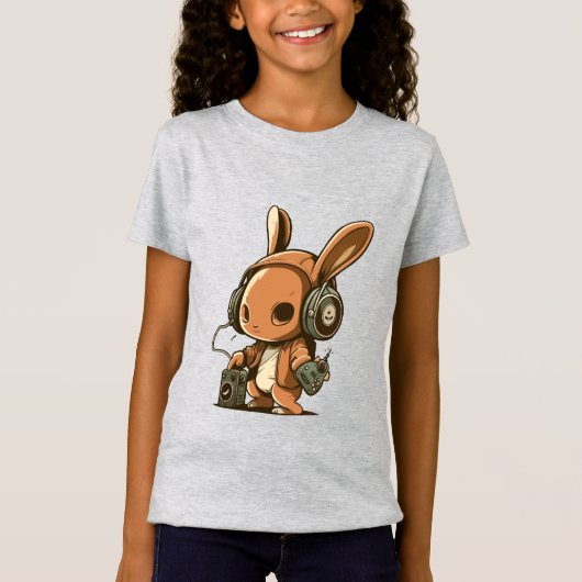 Melodic Bunny: Een muzikale reis T-shirt (Voorkant)