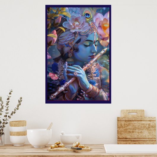Mélodie divine : Lord Krishna Poster (Cuisine)