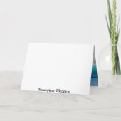 Mélodie tropicale Faire-part de mariage de coquill (Dos)