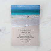 Mélodie tropicale Faire-part de mariage de coquill (Intérieur)