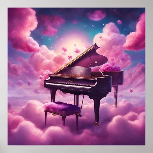 Melodie Tussen Roze Wolken Poster (Voorkant)