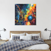 Melodie van de bollen canvas afdruk (Insitu (Slaapkamer))