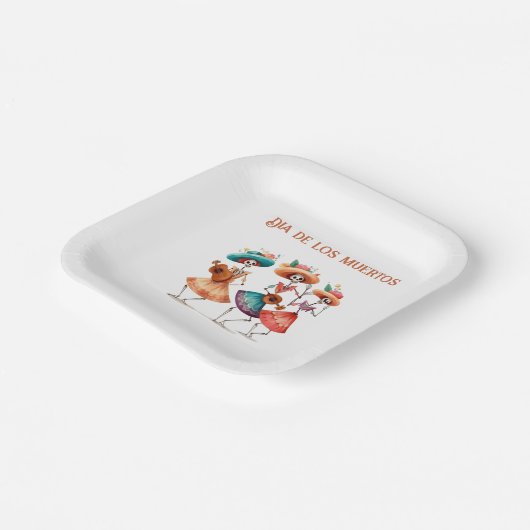 Melodie van de Dancing Dead, op maat Papieren Bordje (Gebogen)