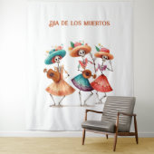 Melodie van de Dancing Dead, op maat Wandkleed (In situ)