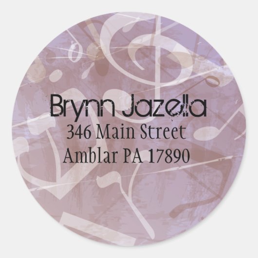 MELODIE van de TORAH Retouradres sticker (Voorkant)