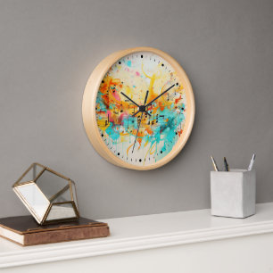 Melodie van kleuren en muzieknoten