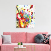 Melodie van vreugde" canvas afdruk (Insitu (Woonkamer))