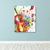 Melodie van vreugde" canvas afdruk (Insitu (Houten vloer))