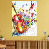 Melodie van vreugde" canvas afdruk (Insitu (Woonkamer))