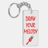 Melodieborstel Sleutelhanger (Voorkant Links)