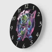 Melodieuze maestro met gitaar grote klok (Hoek)