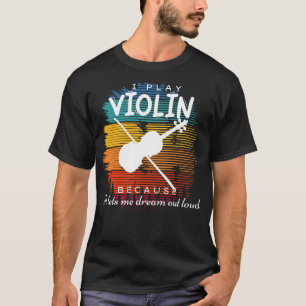 Melodieuze Reveries: violen dromer sonate T-shirt