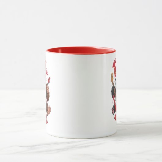 Melodische Harmonie: Bigfoot en Panda Beer Mok (Midden)