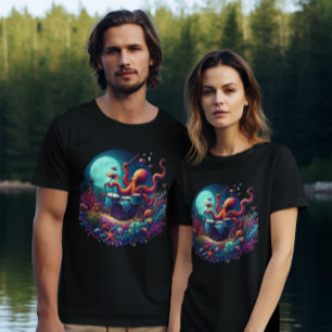 Melodische octopus: Drummen in de diepte T-shirt