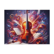 Melodische snaren Masterpiece Briefkaart