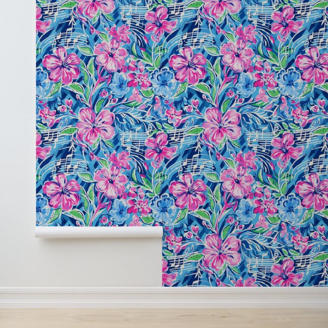 Melodische tuin behang (Applicatie)