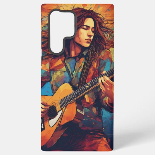 melodische wervelwind samsung galaxy hoesje (Achterkant)