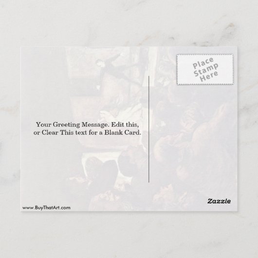 Melodrama door Honore Daumier Briefkaart (Achterkant)