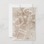 MELODY de la carte de Bat mitzvah du TORAH Bar (Dos)